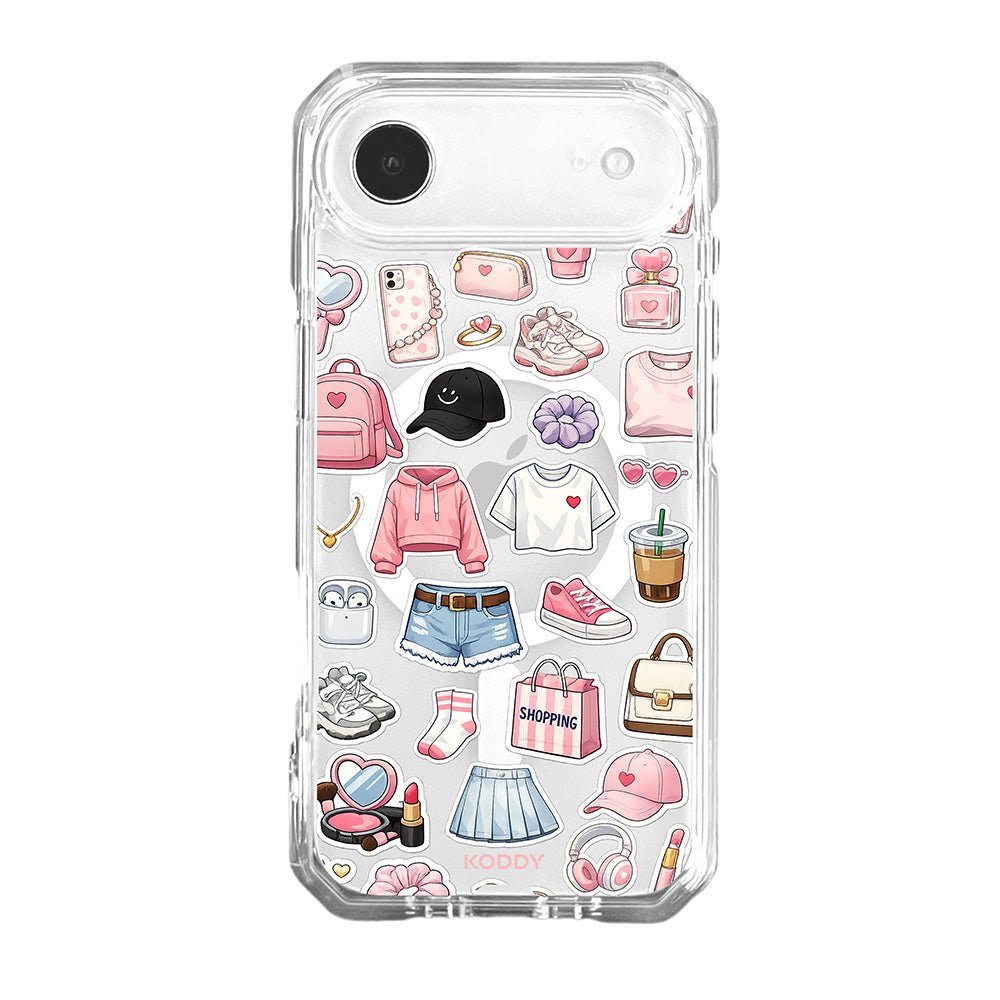 Girly Daily Fashion Items Sticker Phone Case-KODDY aesthetic iphone case UK