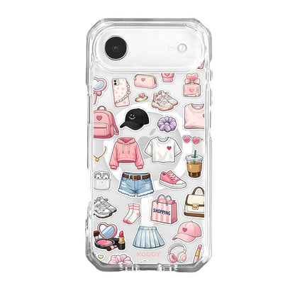 Girly Daily Fashion Items Sticker Phone Case-KODDY aesthetic iphone case UK