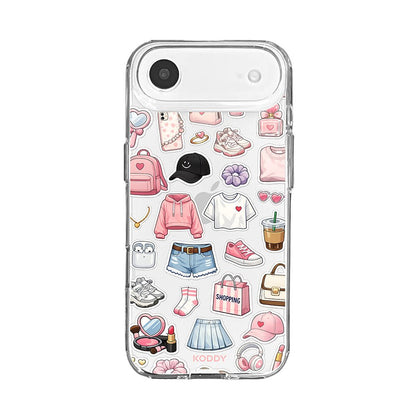 Girly Daily Fashion Items Sticker Phone Case-KODDY aesthetic iphone case UK