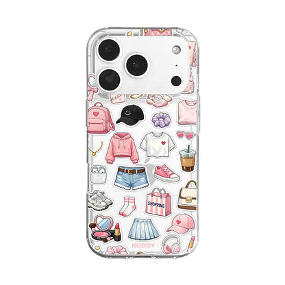 Girly Daily Fashion Items Sticker Phone Case-KODDY aesthetic iphone case UK