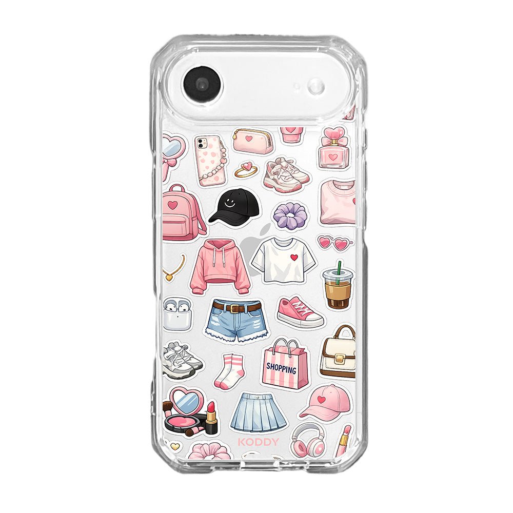 Girly Daily Fashion Items Sticker Phone Case-KODDY aesthetic iphone case UK