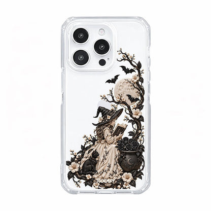 Gothic Halloween Witch & Cat Phone Case