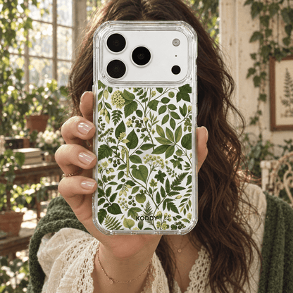 Green Botanical Aesthetic Phone Case-KODDY aesthetic iphone case UK