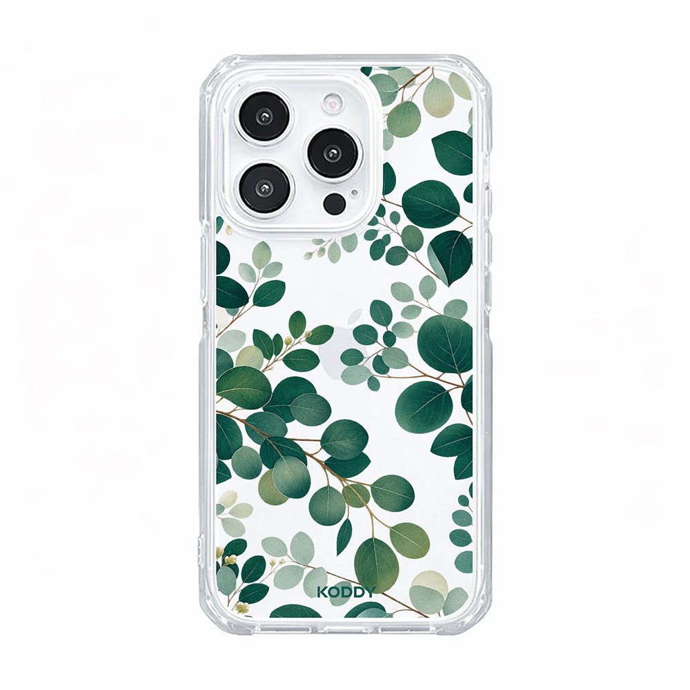Green Eucalyptus Botanical Clear Phone Case