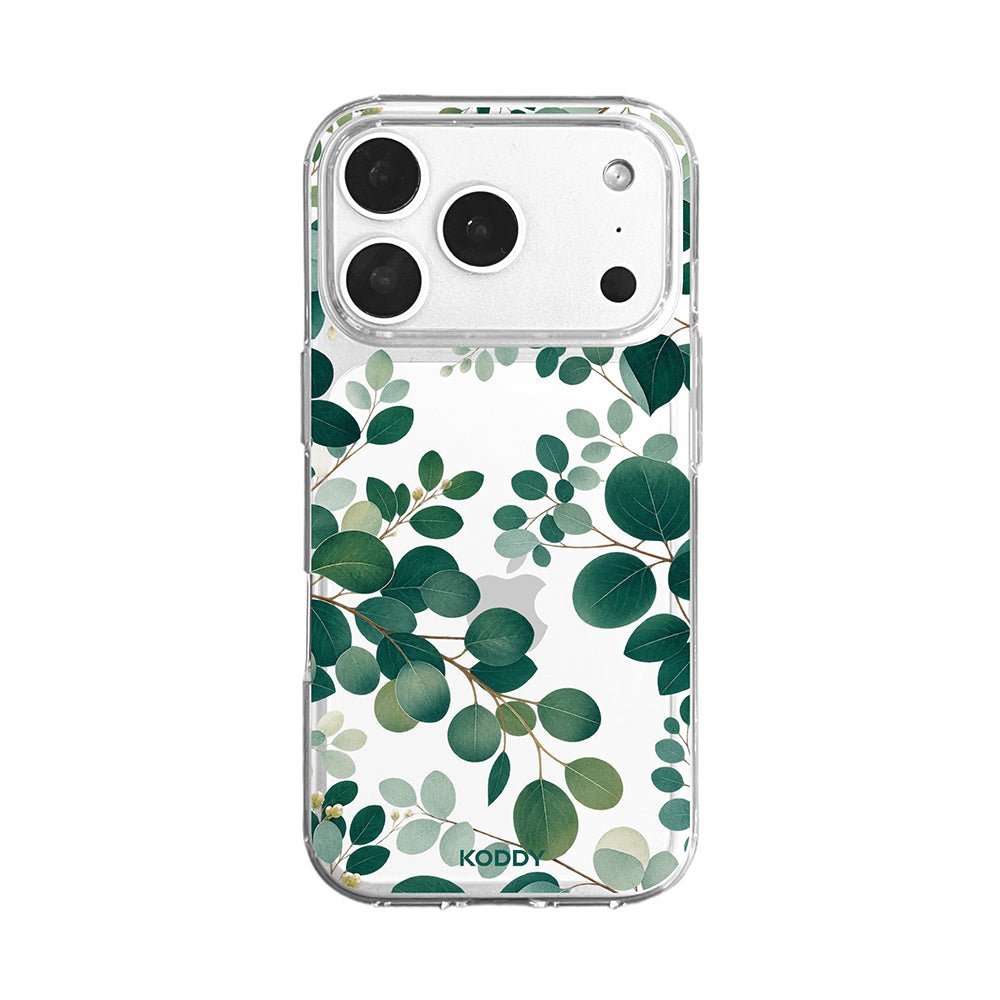 Green Eucalyptus Botanical Clear Phone Case