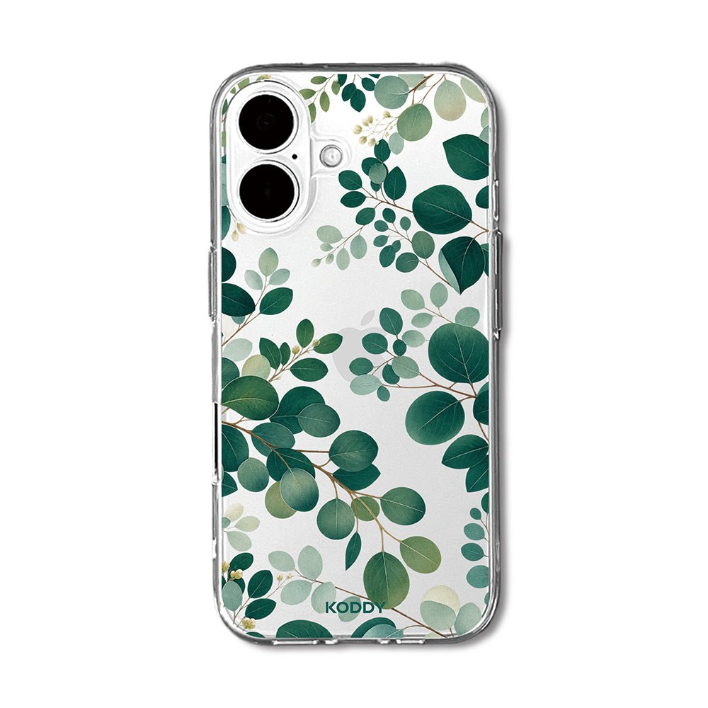 Green Eucalyptus Botanical Clear Phone Case