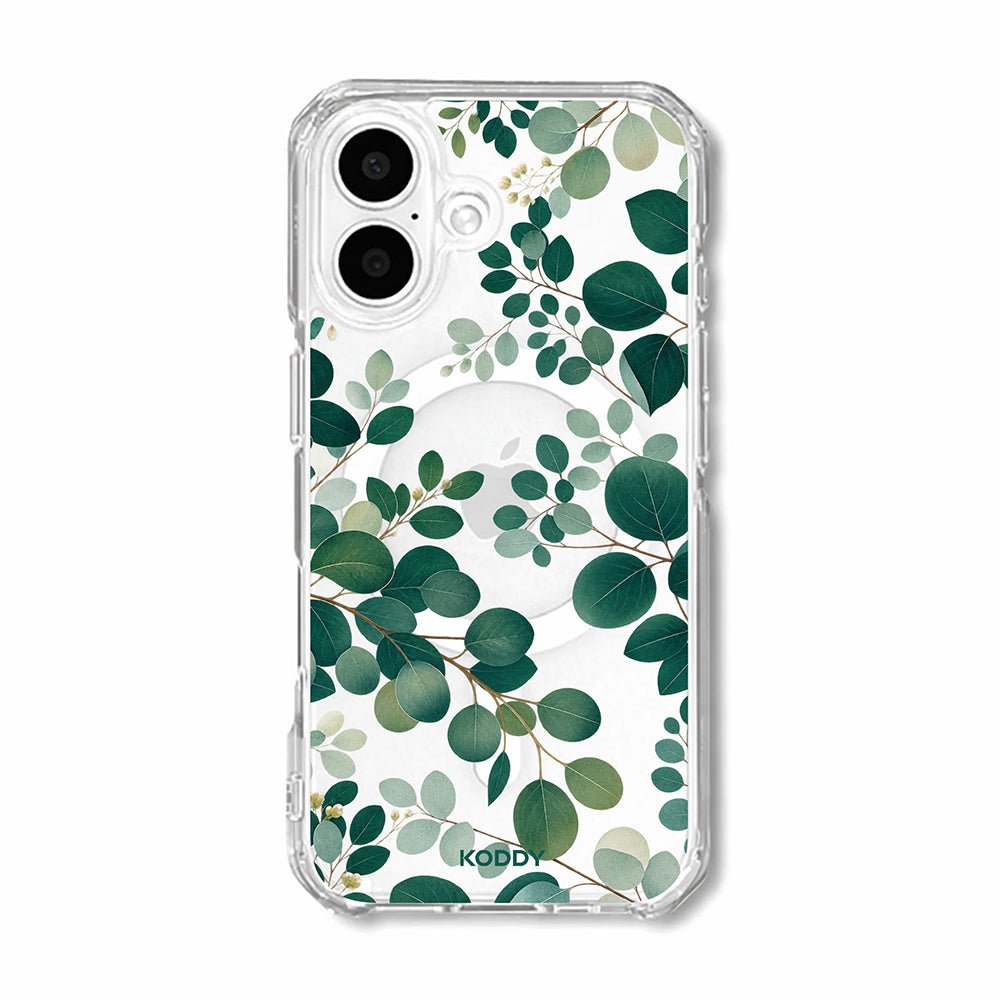 Green Eucalyptus Botanical Clear Phone Case