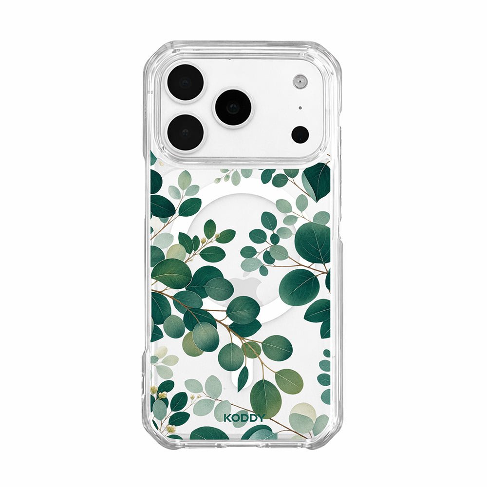 Green Eucalyptus Botanical Clear Phone Case