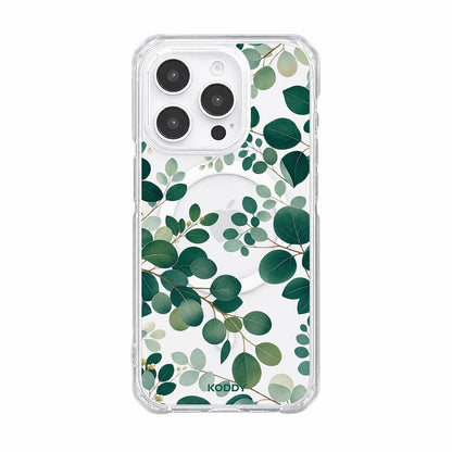 Green Eucalyptus Botanical Clear Phone Case