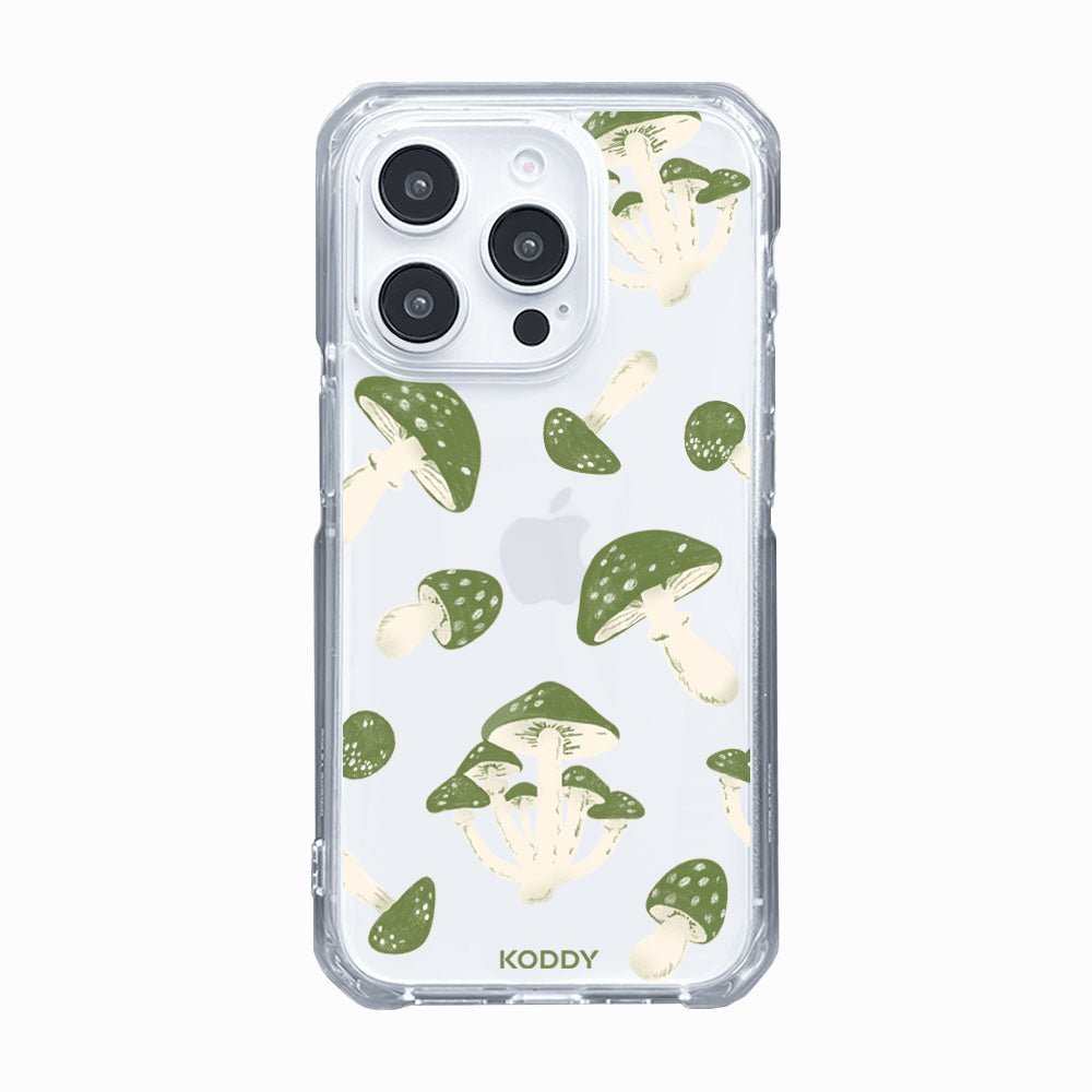Green Mushrooms Phone Case-KODDY aesthetic iphone case UK