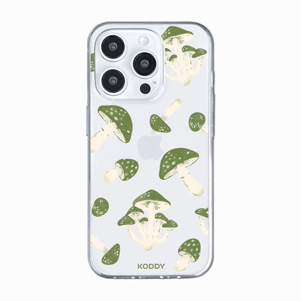 Green Mushrooms Phone Case-KODDY aesthetic iphone case UK
