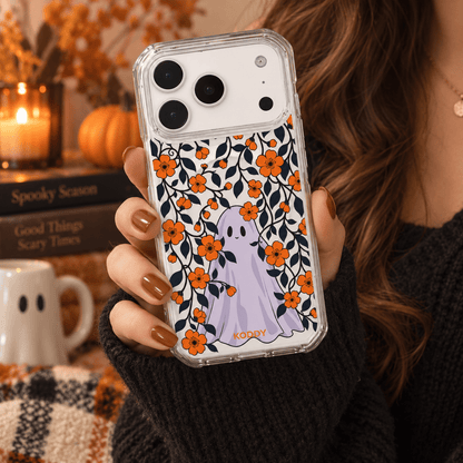 Halloween Ghost Floral Phone Case-KODDY aesthetic iphone case UK