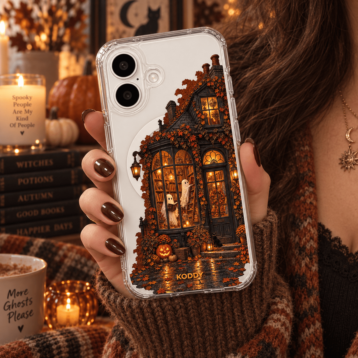 Halloween Haunted House Phone Case-KODDY aesthetic iphone case UK