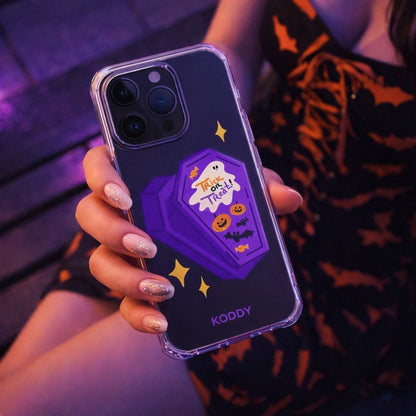 Halloween Purple coffin Phone Case - KODDY aesthetic iphone case UK