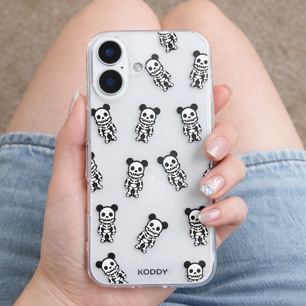 Halloween Skeleton Teddy Bear Phone Case - KODDY