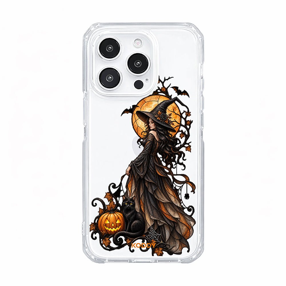 Halloween Witch & Black Cat Phone Case