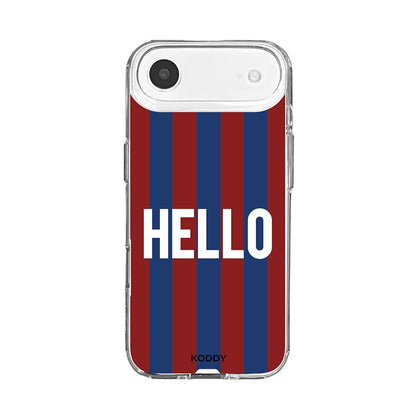 Hello Retro Stripe Phone Case-KODDY aesthetic iphone case UK