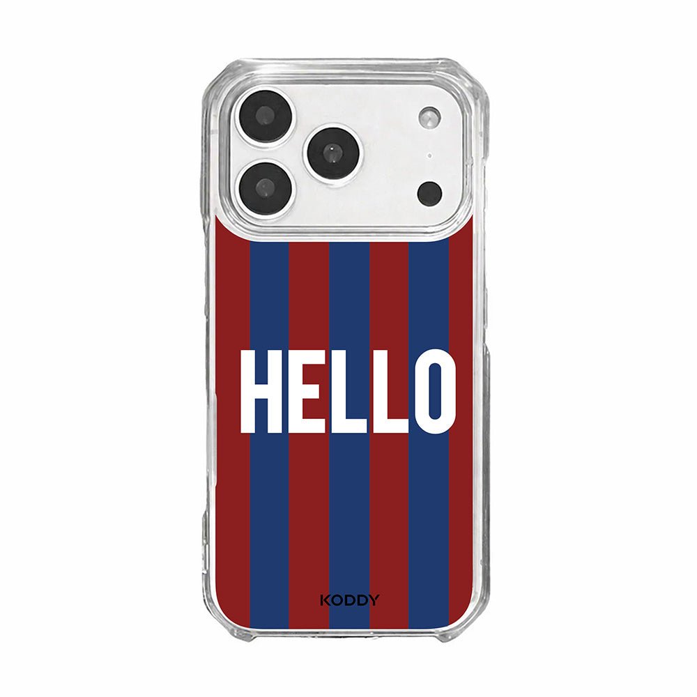 Hello Retro Stripe Phone Case-KODDY aesthetic iphone case UK