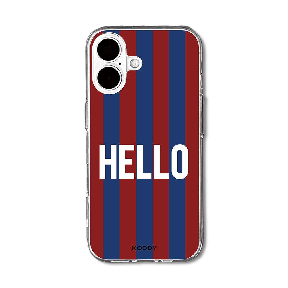 Hello Retro Stripe Phone Case-KODDY aesthetic iphone case UK