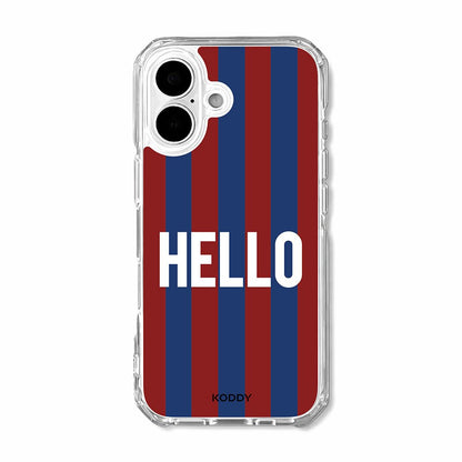 Hello Retro Stripe Phone Case-KODDY aesthetic iphone case UK