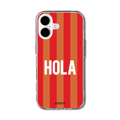 Hola Retro Stripe Phone Case-KODDY aesthetic iphone case UK