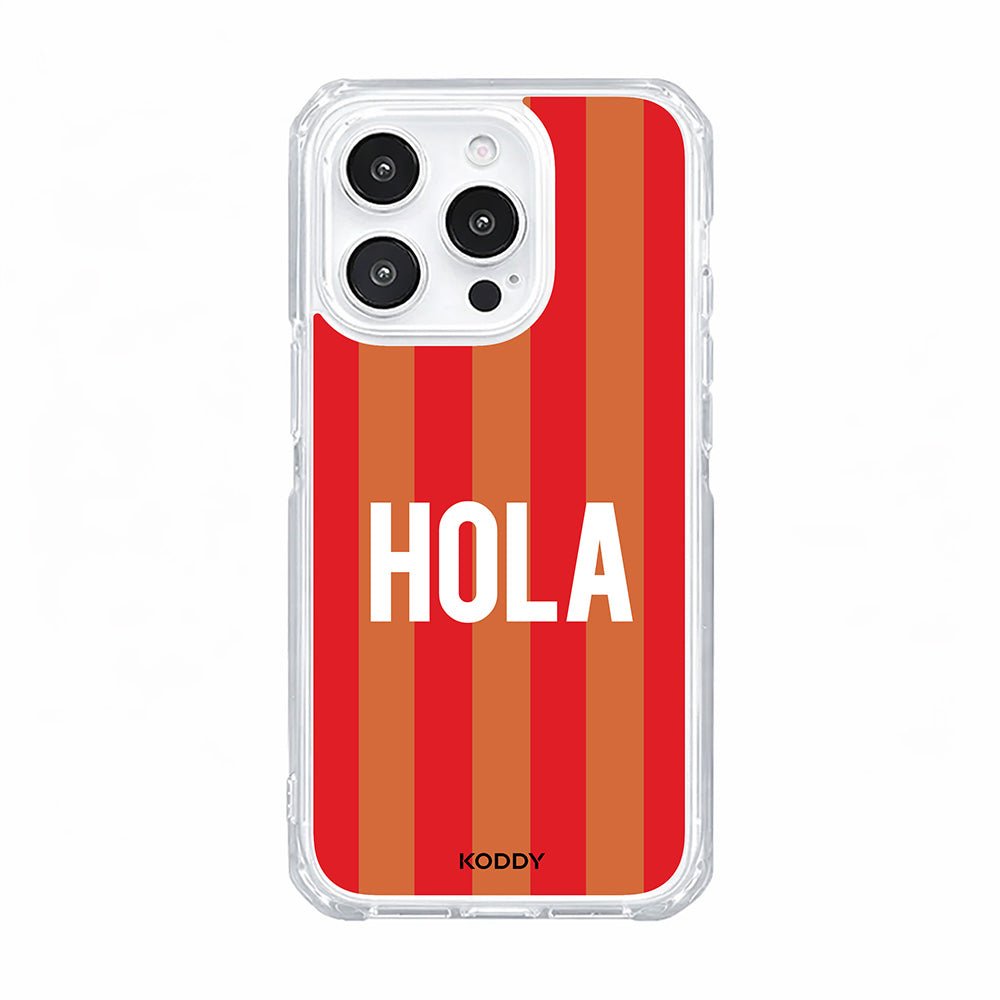 Hola Retro Stripe Phone Case-KODDY aesthetic iphone case UK