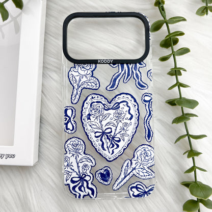 Indigo Lace Protective iPhone Case - KODDY