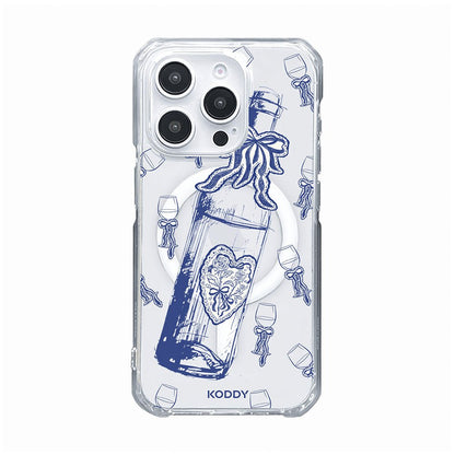 Indigo Wine and Glass Phone Case - KODDY