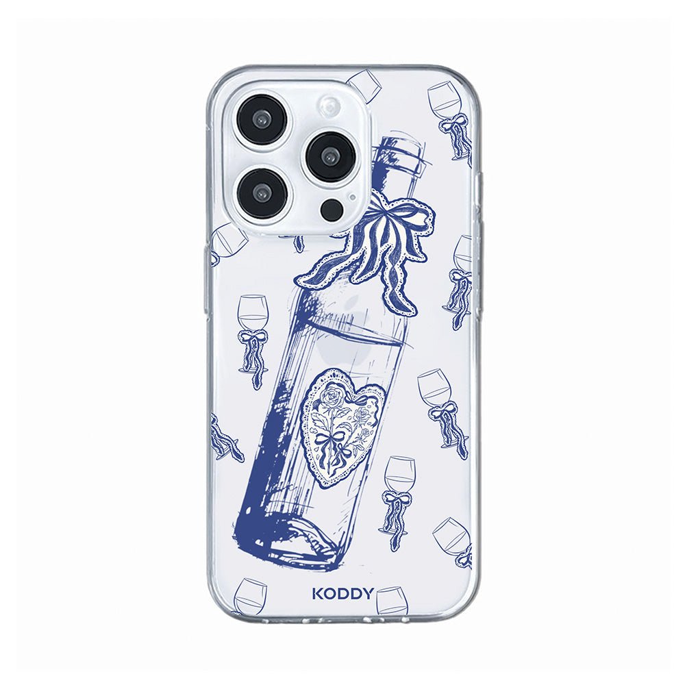 Indigo Wine and Glass Phone Case - KODDY