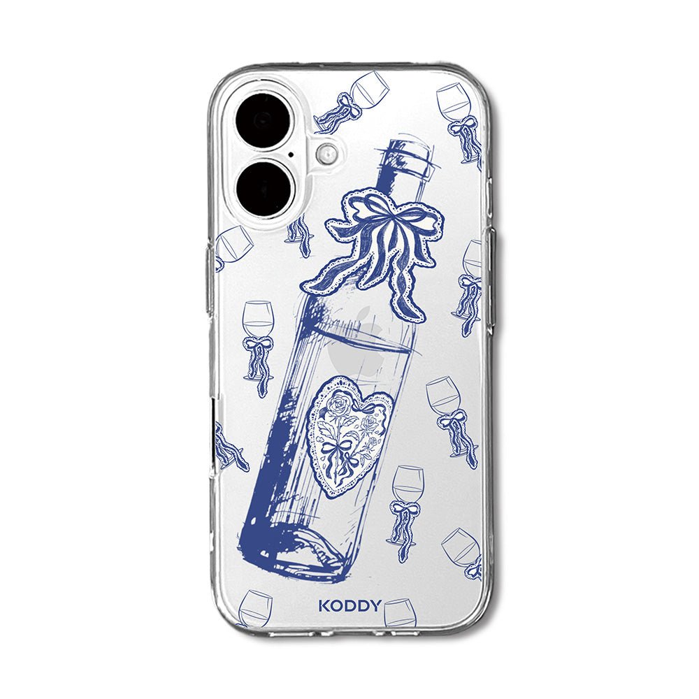 Indigo Wine and Glass Phone Case - KODDY
