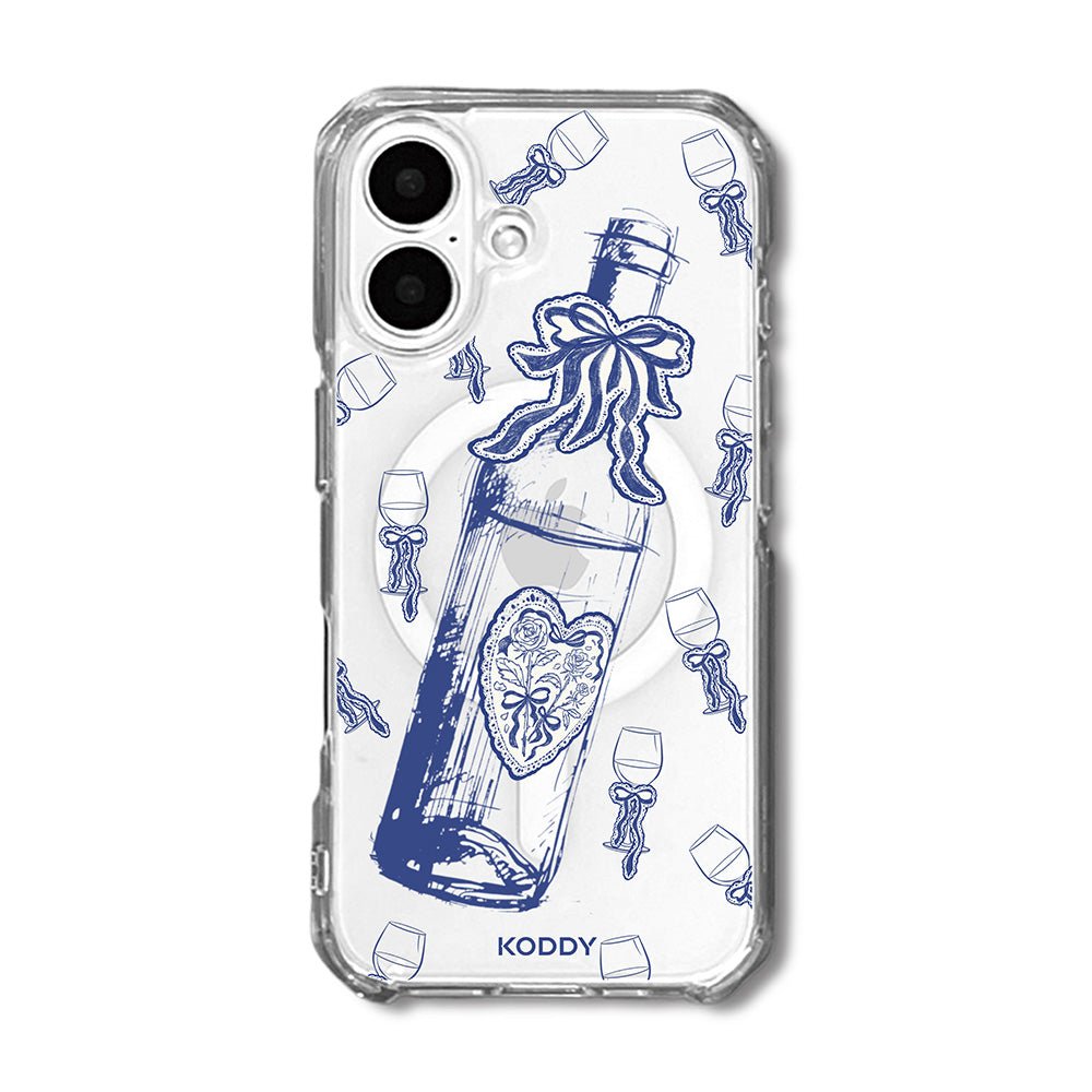 Indigo Wine and Glass Phone Case - KODDY