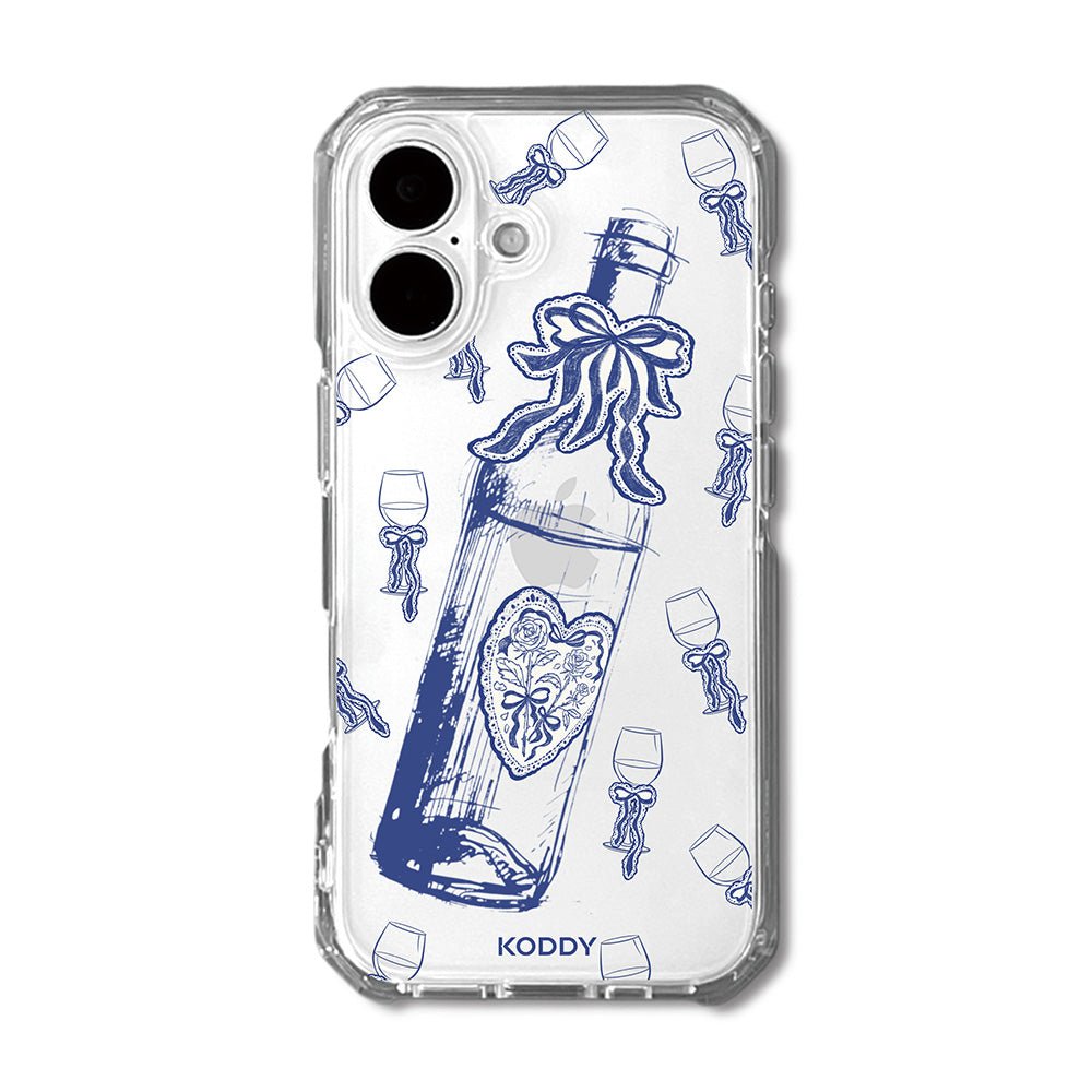 Indigo Wine and Glass Phone Case - KODDY