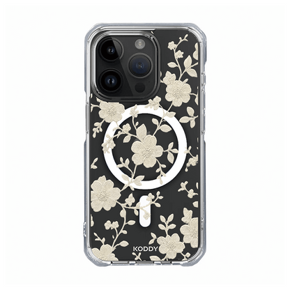 Ivory Embroidered Lace Flower Phone Case-KODDY aesthetic iphone case UK