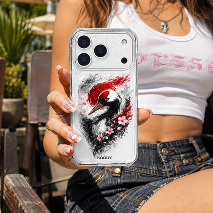 Japanese Sakura Crane Phone Case-KODDY aesthetic iphone case UK