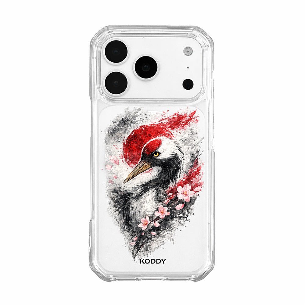 Japanese Sakura Crane Phone Case-KODDY aesthetic iphone case UK