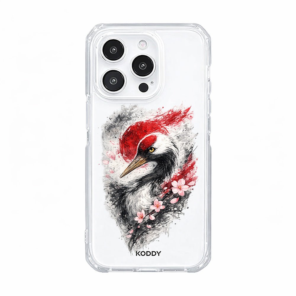 Japanese Sakura Crane Phone Case-KODDY aesthetic iphone case UK