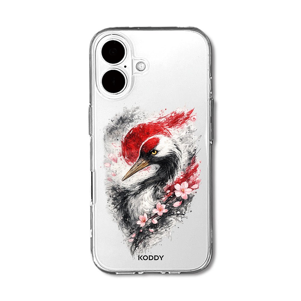 Japanese Sakura Crane Phone Case-KODDY aesthetic iphone case UK