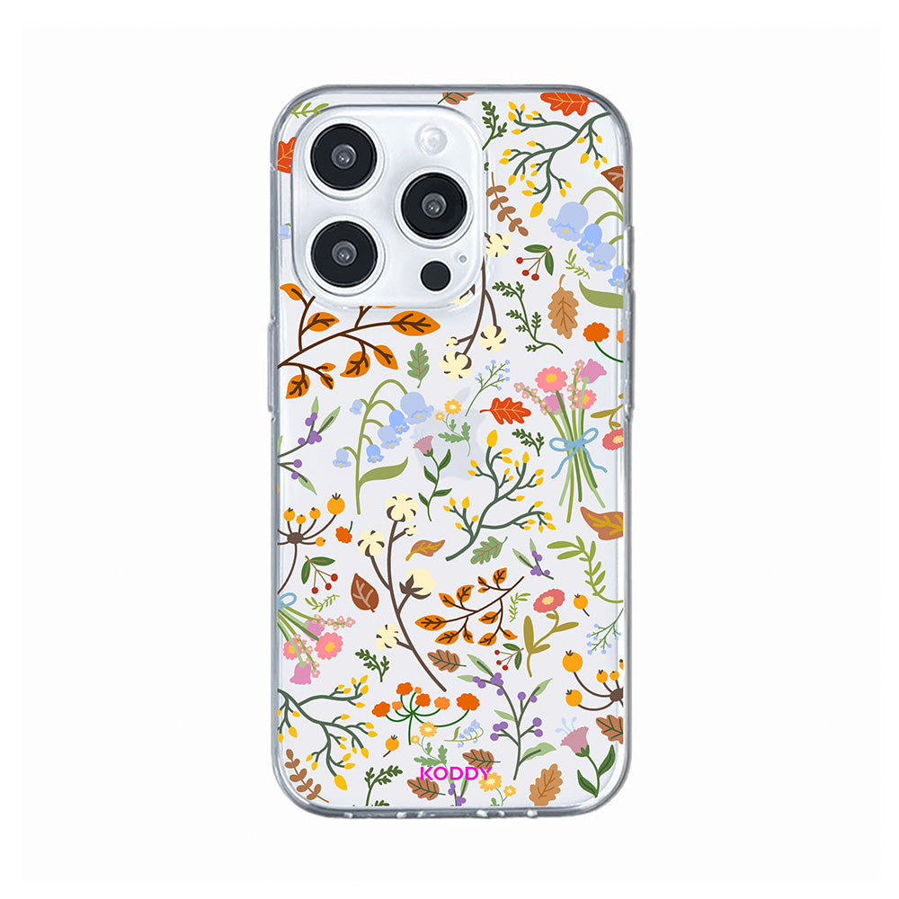 Stylish Autumn Flowers Phone Case
