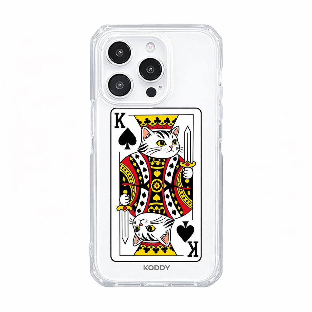 King Cat Playing Card Aesthetic Phone Case