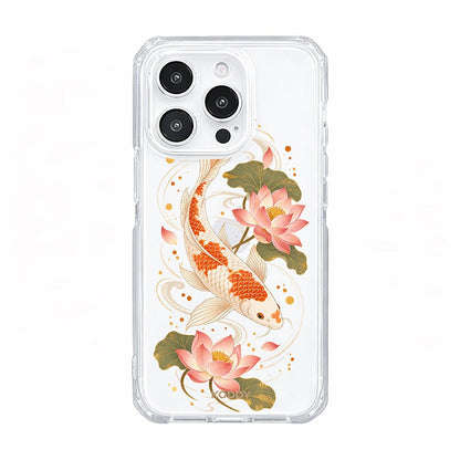 Koi Fish & Lotus Aesthetic Phone Case