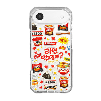Korean Cute K - Convenience Store Style Ramyeon Sticker Phone Case - KODDY