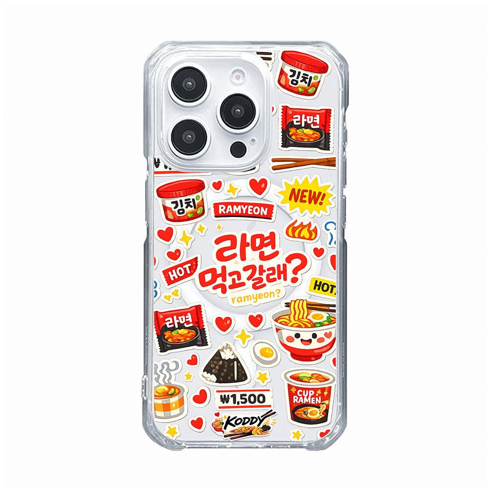 Korean Cute K - Convenience Store Style Ramyeon Sticker Phone Case - KODDY