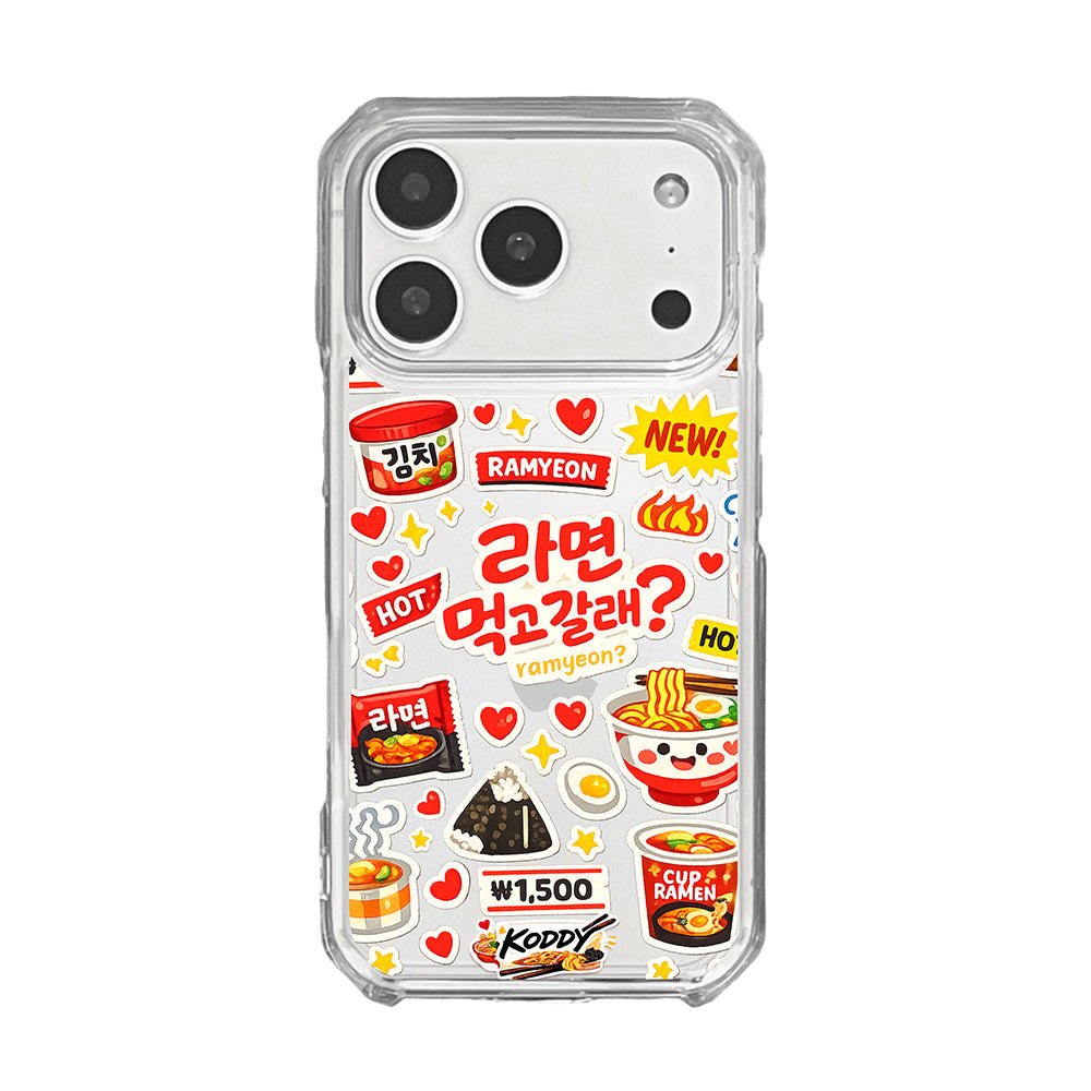 Korean Cute K - Convenience Store Style Ramyeon Sticker Phone Case - KODDY