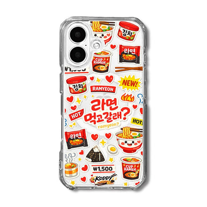 Korean Cute K - Convenience Store Style Ramyeon Sticker Phone Case - KODDY