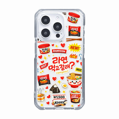 Korean Cute K - Convenience Store Style Ramyeon Sticker Phone Case - KODDY