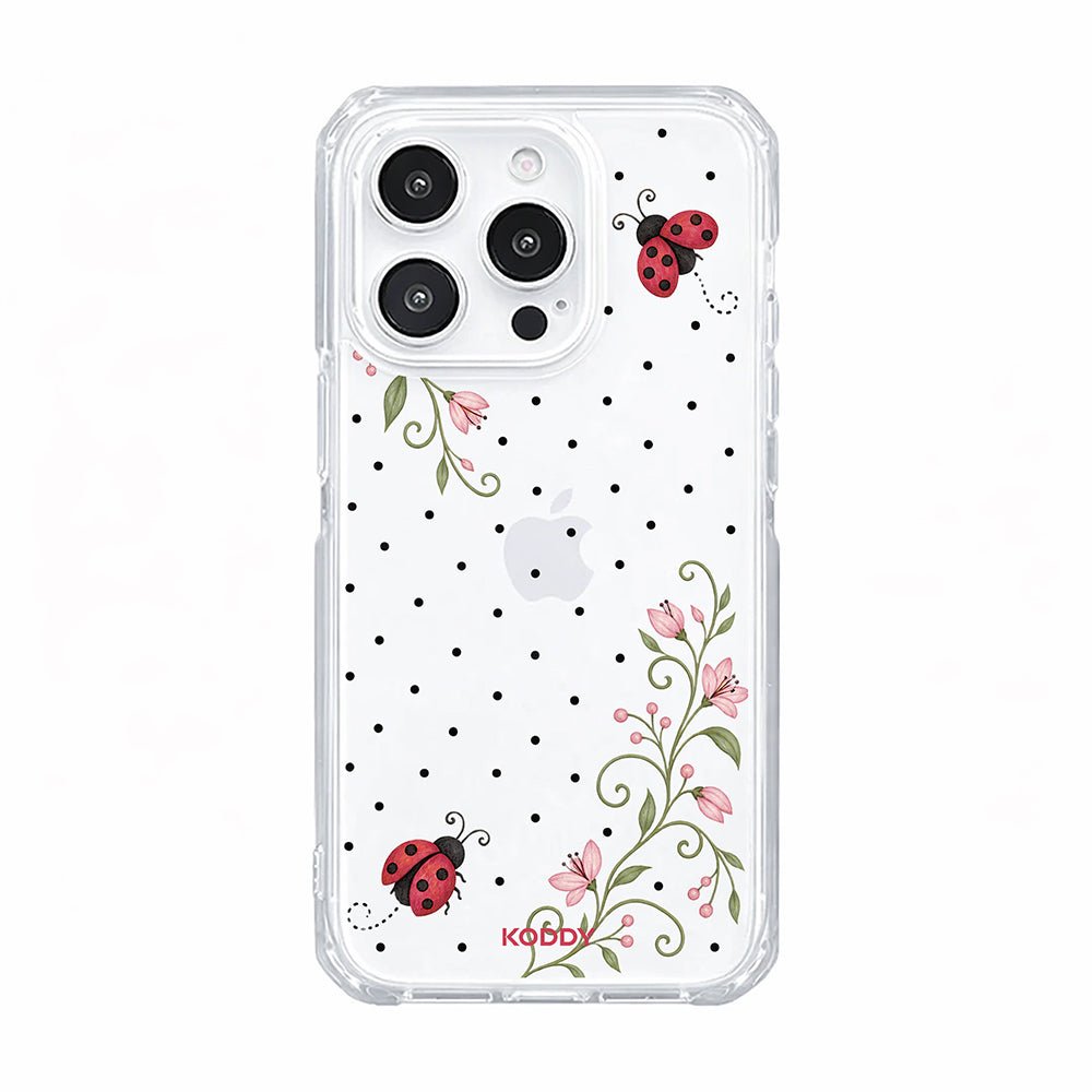Ladybird & Floral Polka Dot Phone Case
