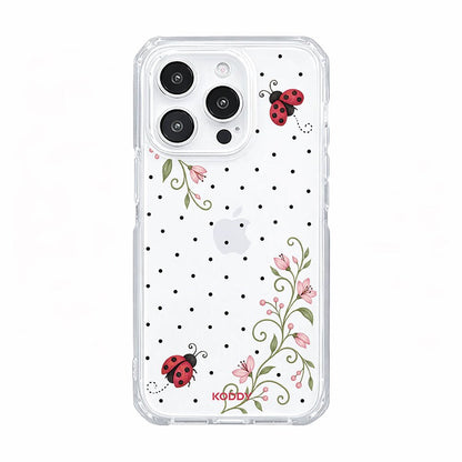 Ladybird & Floral Polka Dot Phone Case