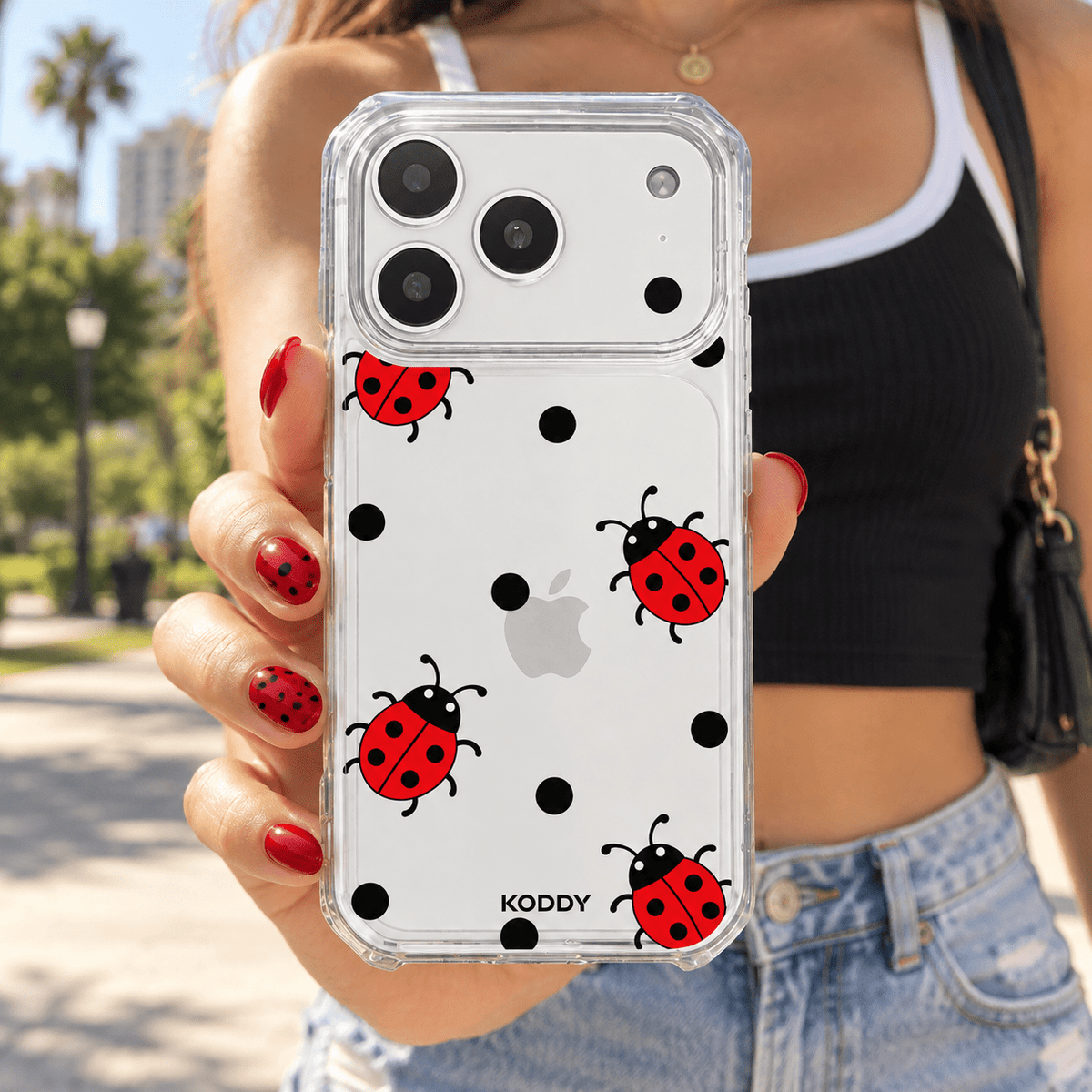 Ladybird Polka Dot Aesthetic Phone Case-KODDY aesthetic iphone case UK