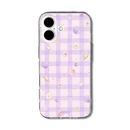 Lavender Gingham Beach Phone Case