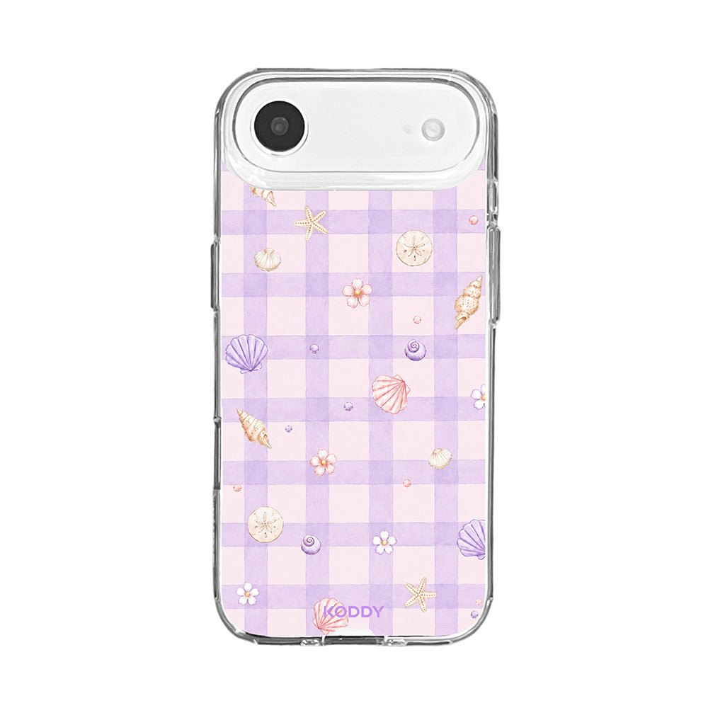 Lavender Gingham Beach Phone Case